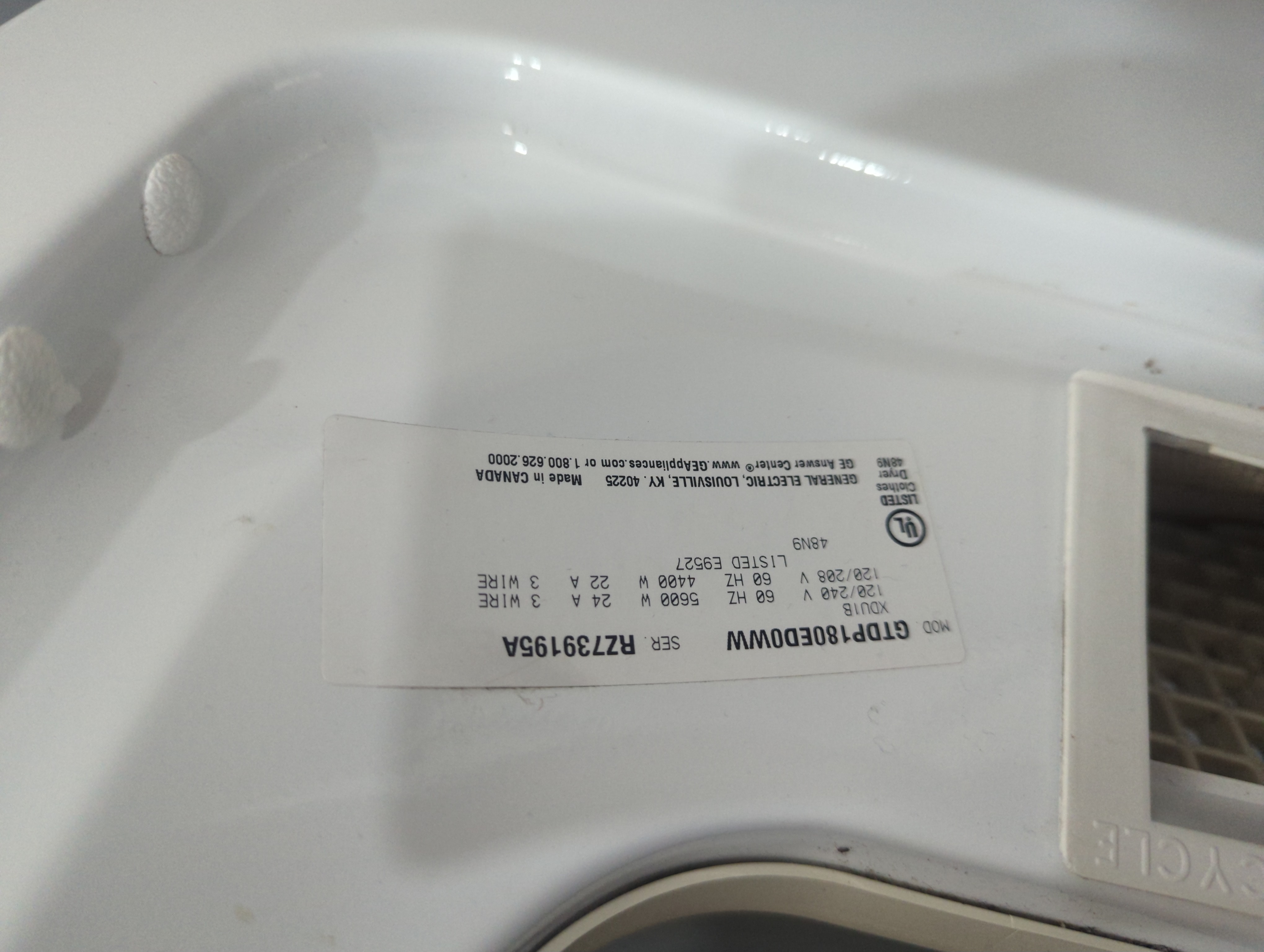 GE Electric Dryer