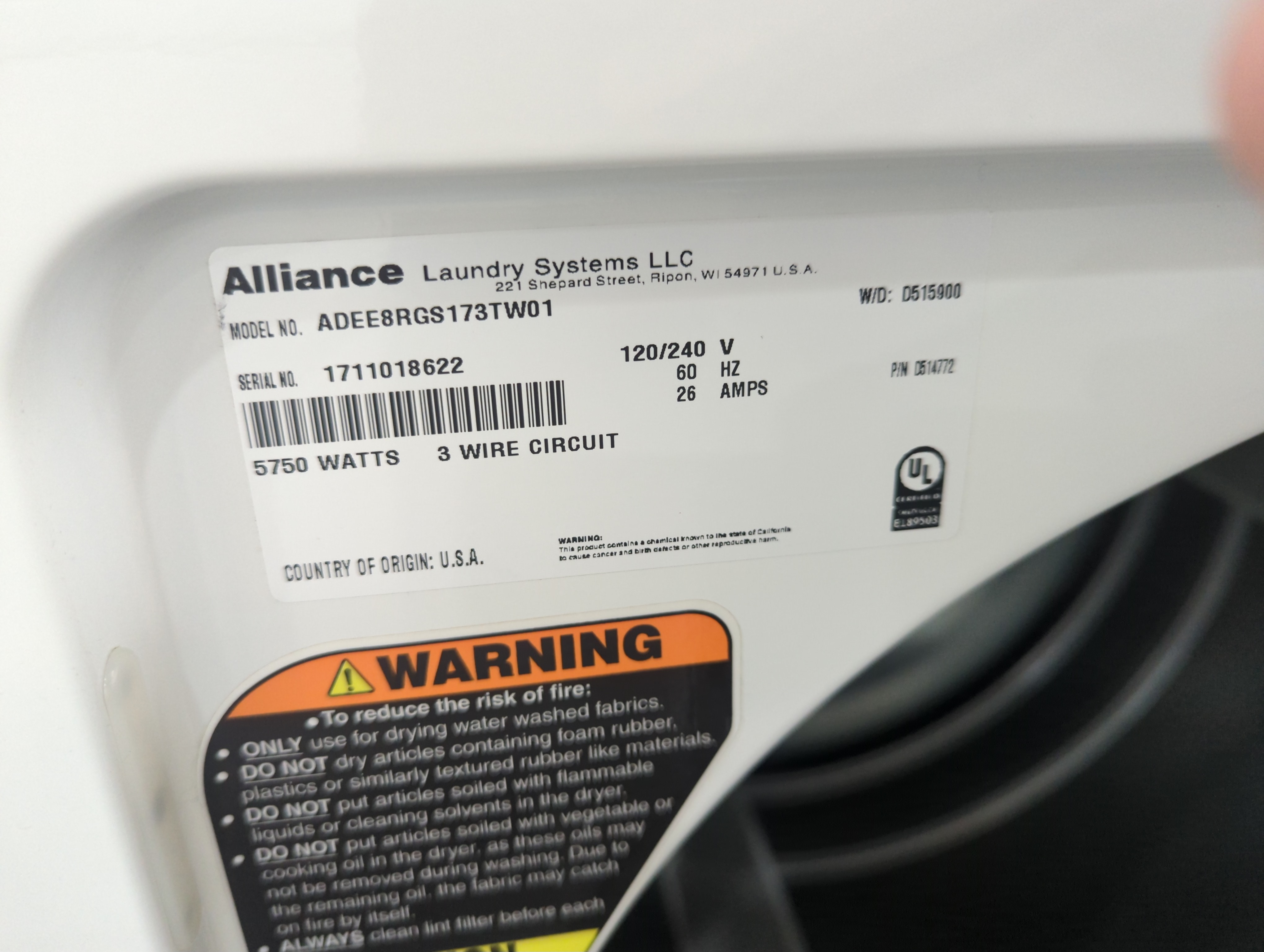 Speed Queen Electric Dryer