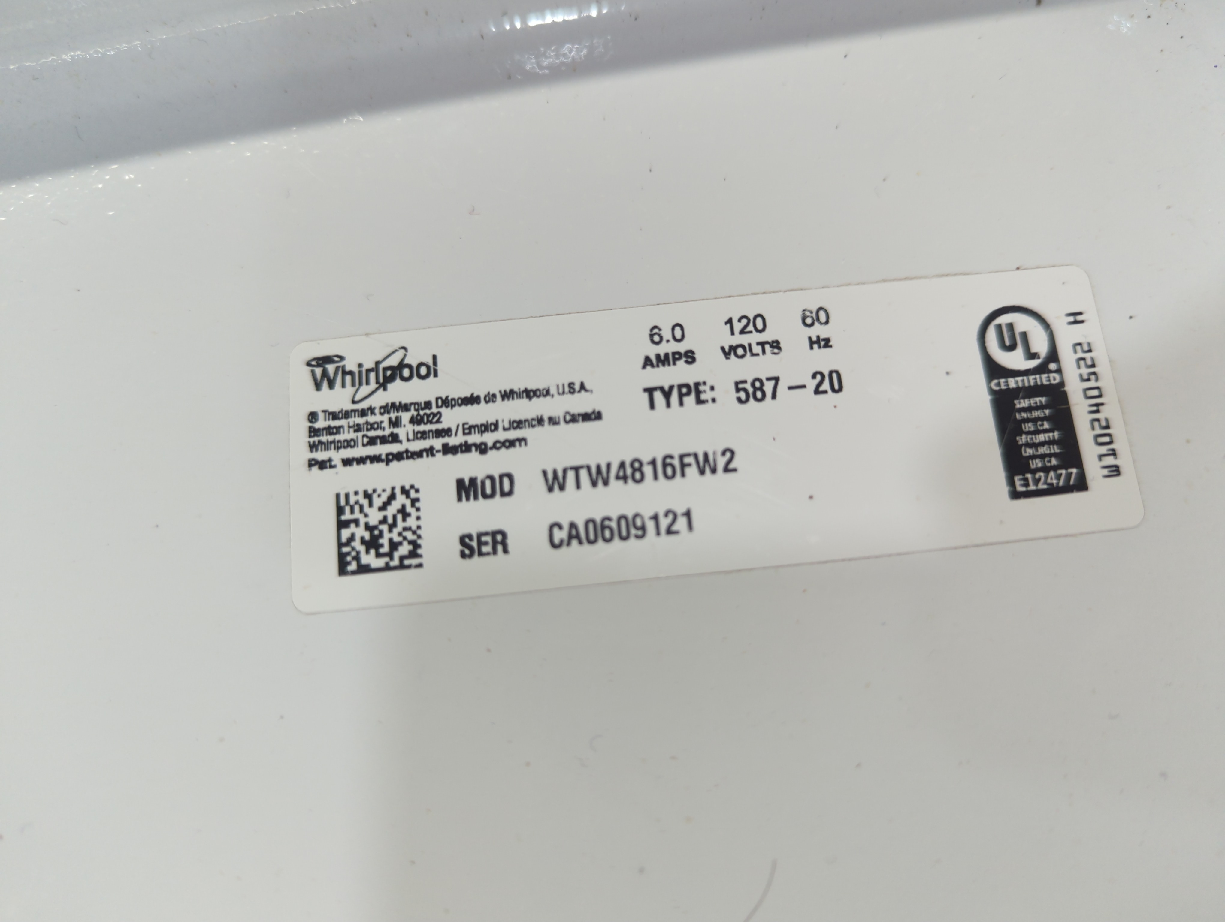 Whirlpool Top-Load Washer
